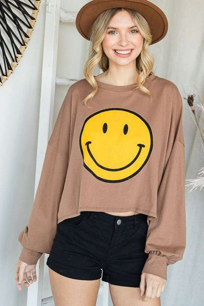 Smiley Face Cop Top