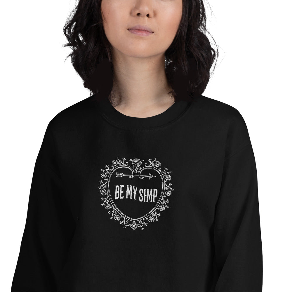 Be My Simp Embroidered Sweatshirt