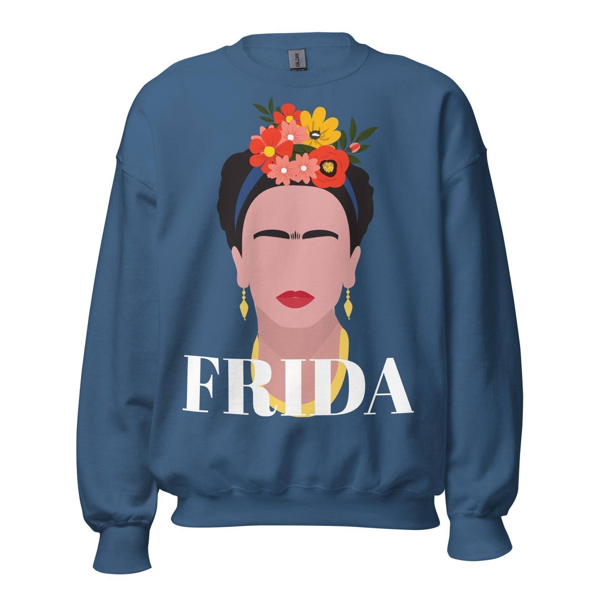 Frida Kahlo Sweatshirt Indigo Blue