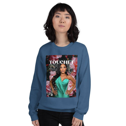 Monica Garcia Touchet Sweatshirt Indigo Blue