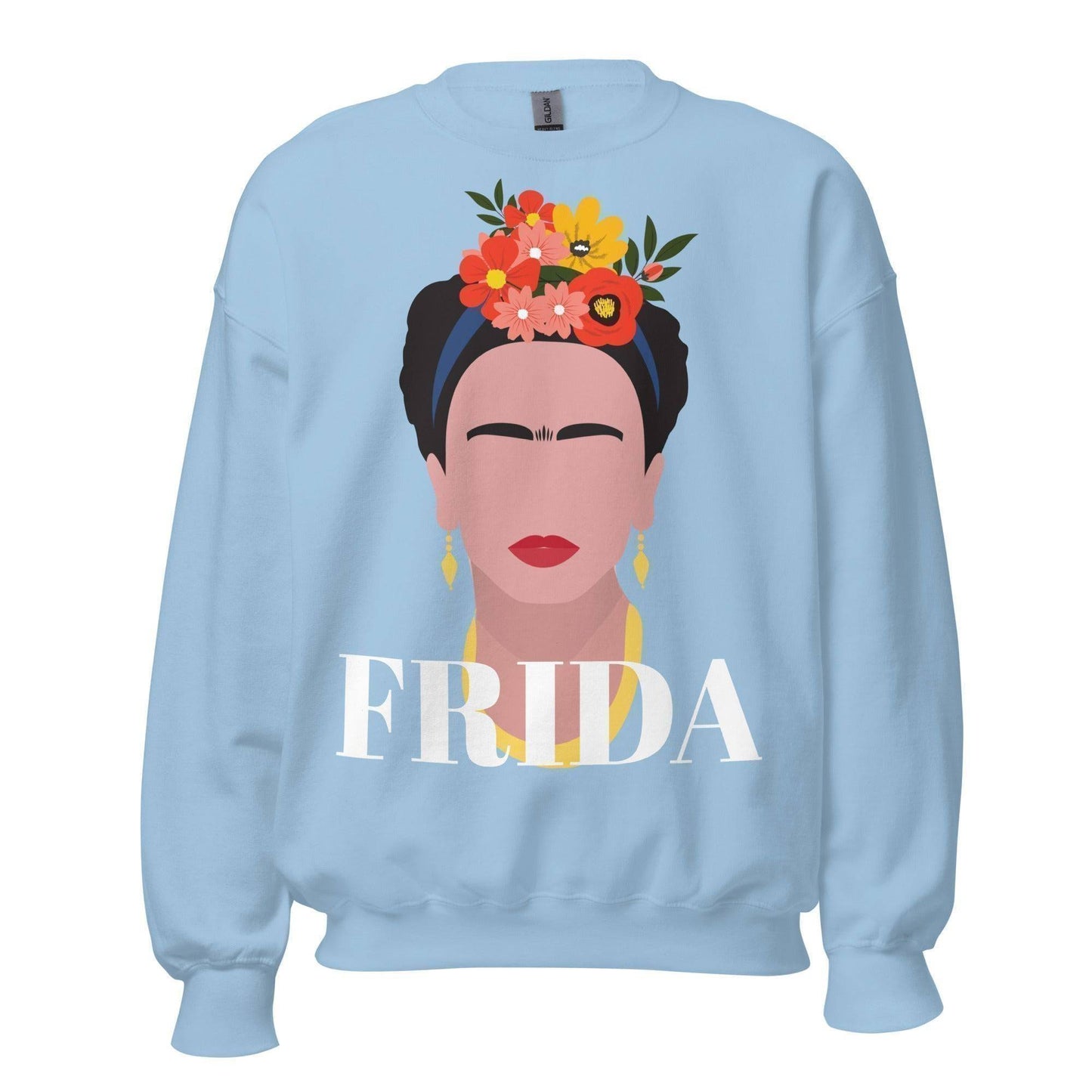 Frida Kahlo Sweatshirt Light Blue