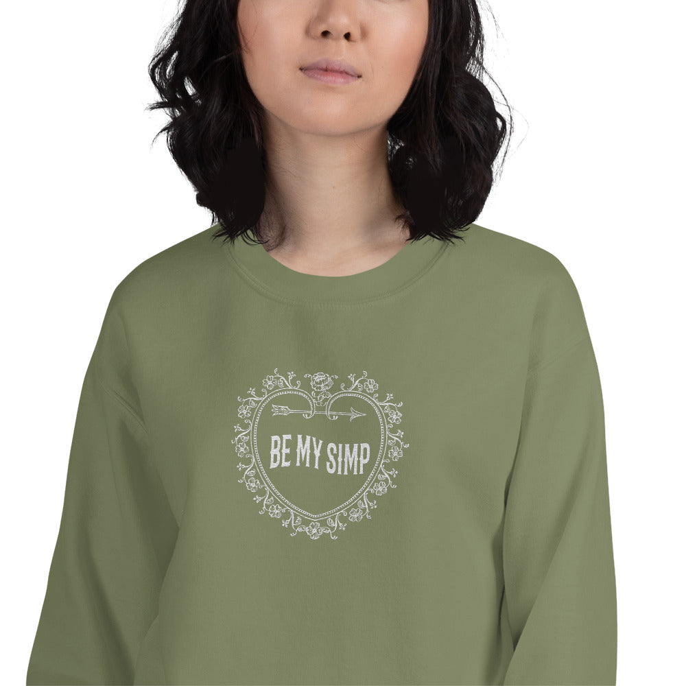 Be My Simp Embroidered Sweatshirt