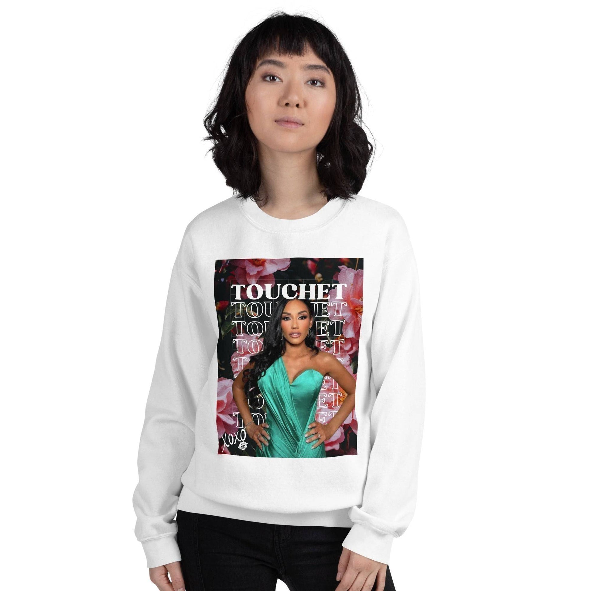 Monica Garcia Touchet Sweatshirt White