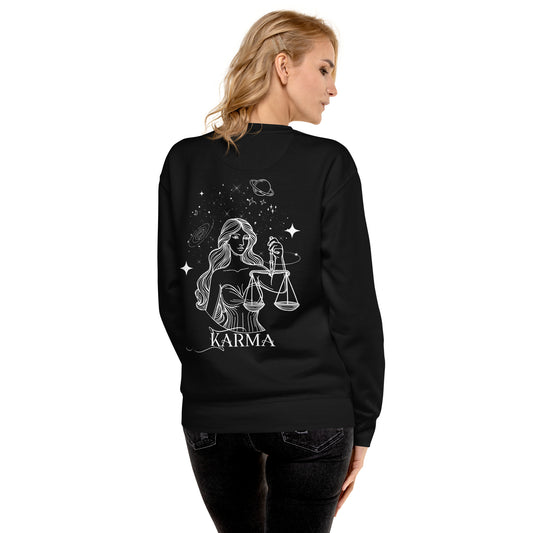 Karma is My Boyfriend Embroidered Sweatshirt