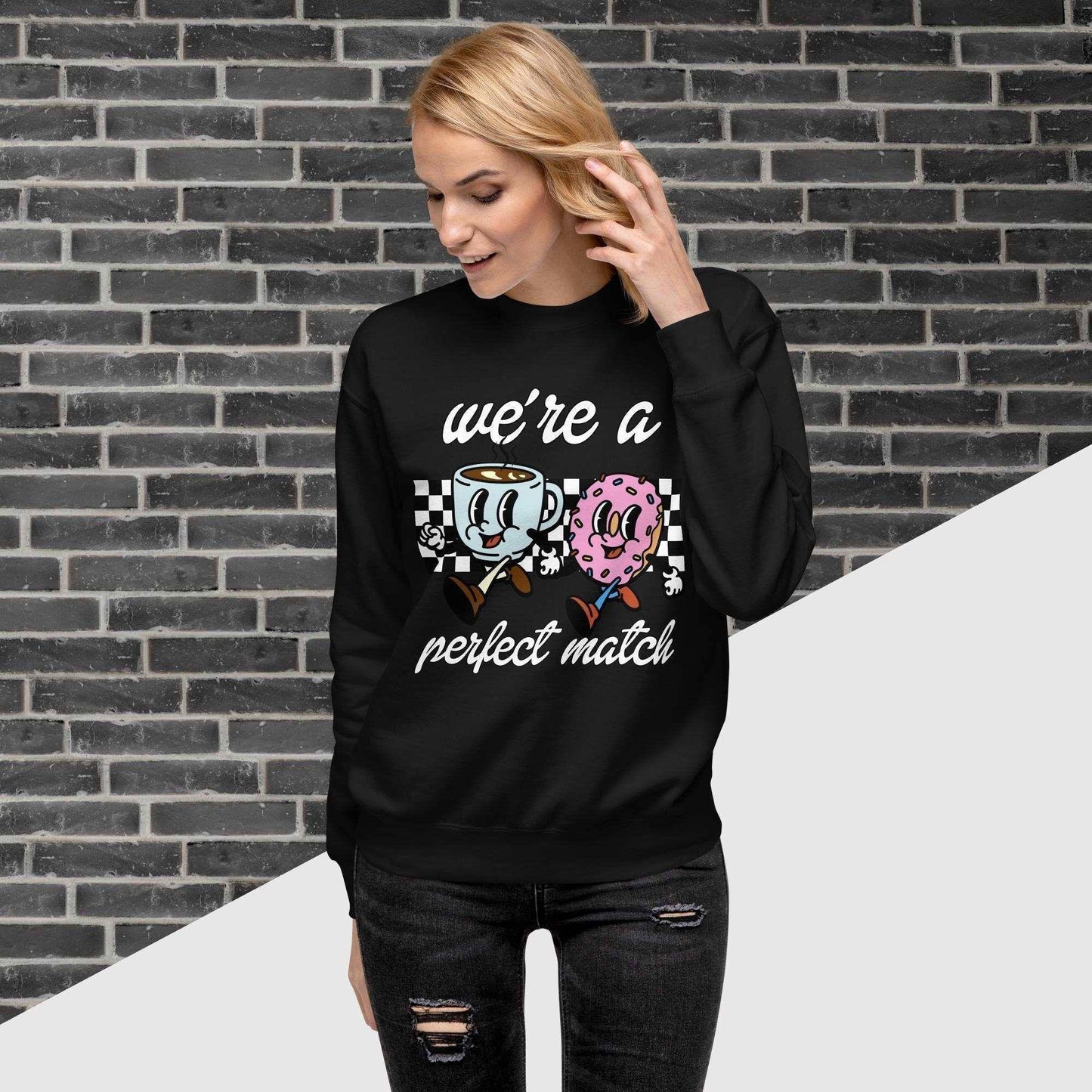 Perfect Match Sweatshirt Black