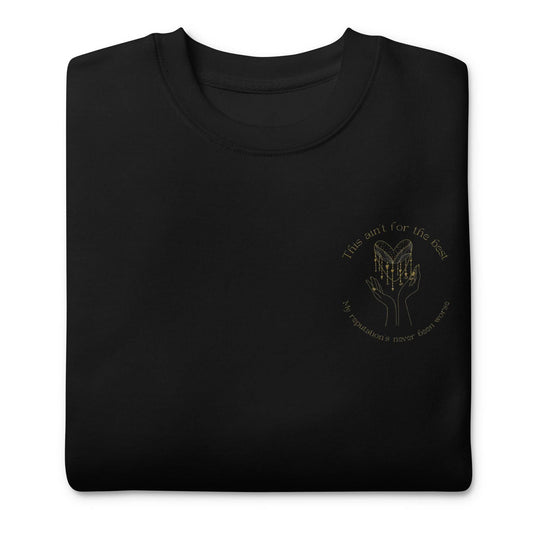 Taylor Swift Delicate Embroidered Sweatshirt Black