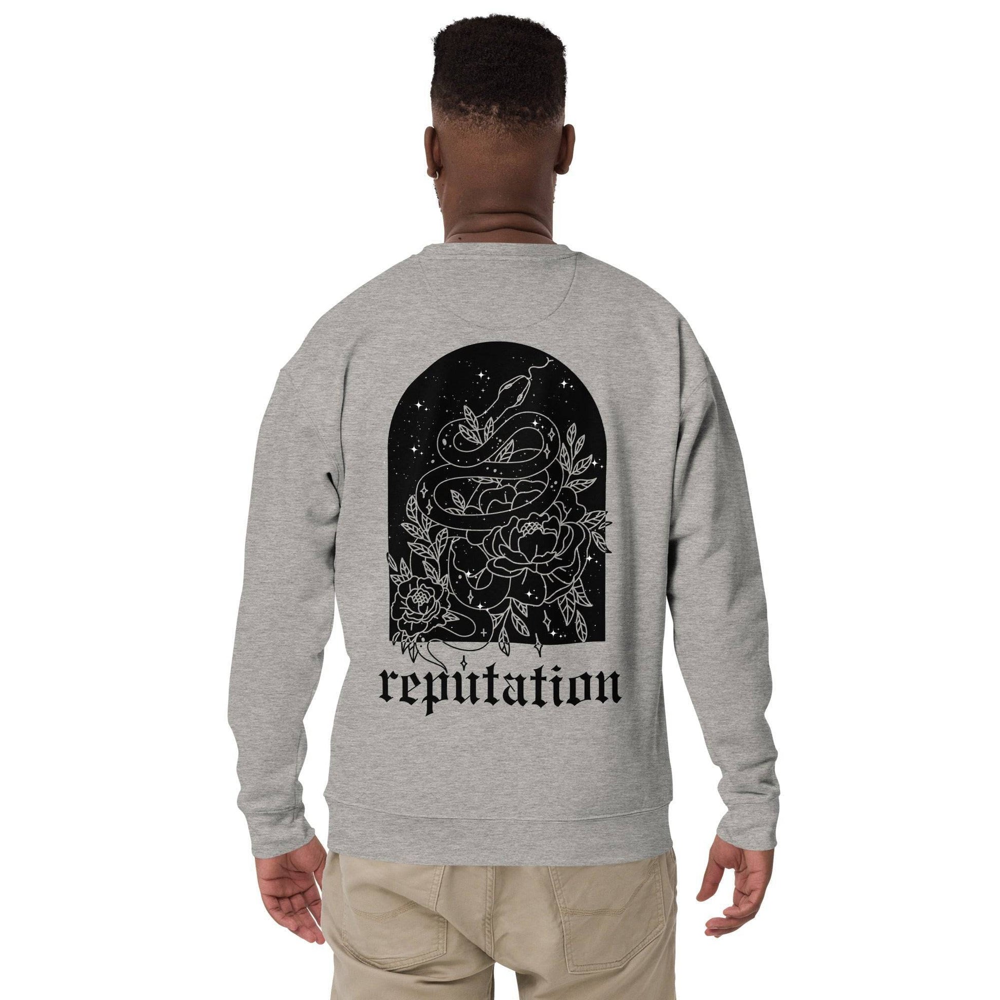 Taylor Swift End Game Embroidered Sweatshirt Carbon Grey