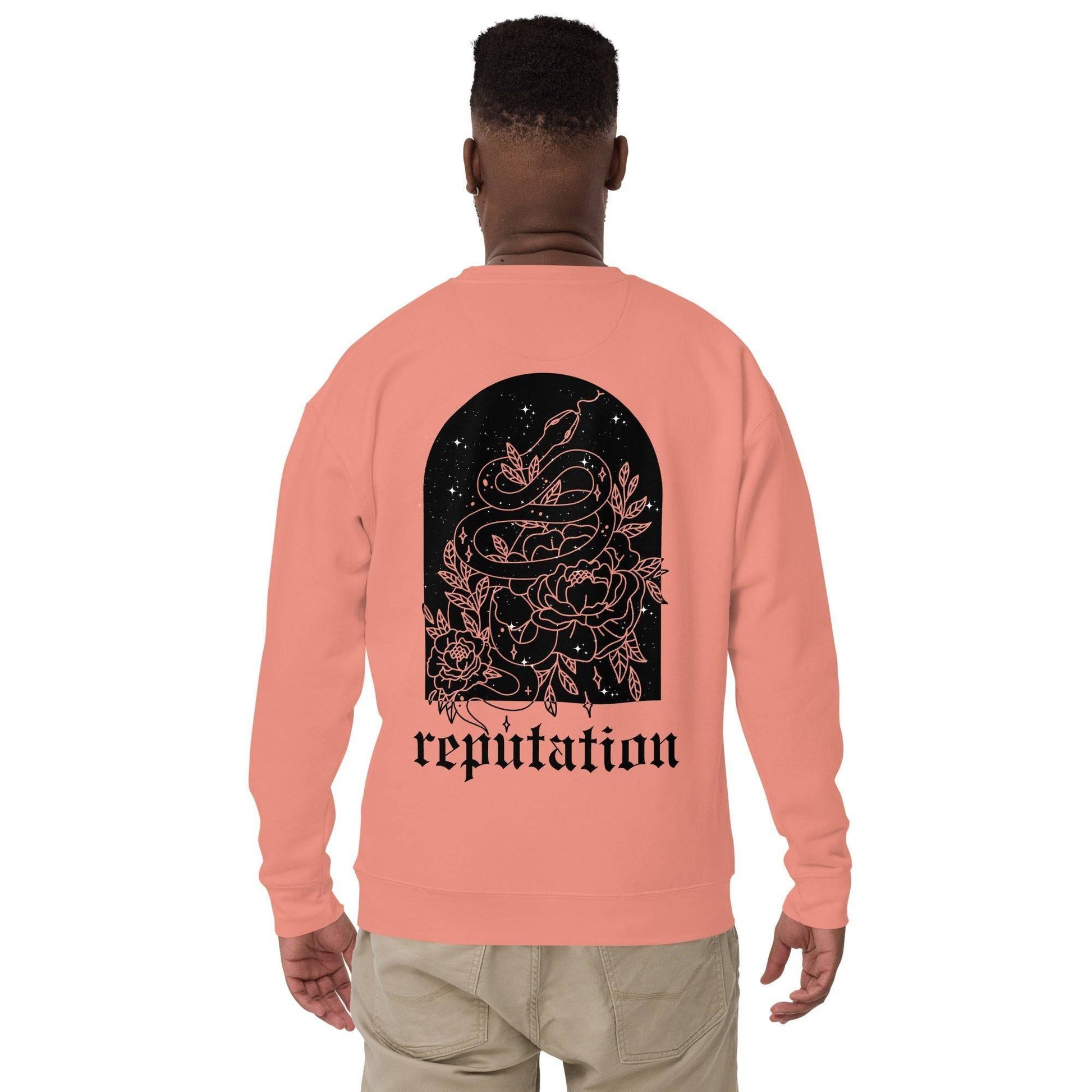 Taylor Swift End Game Embroidered Sweatshirt Dusty Rose