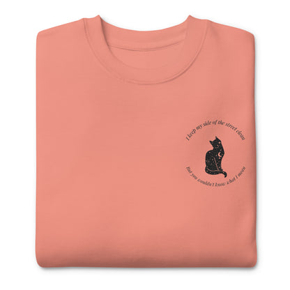 Karma is My Boyfriend Embroidered Sweatshirt Dusty Rose