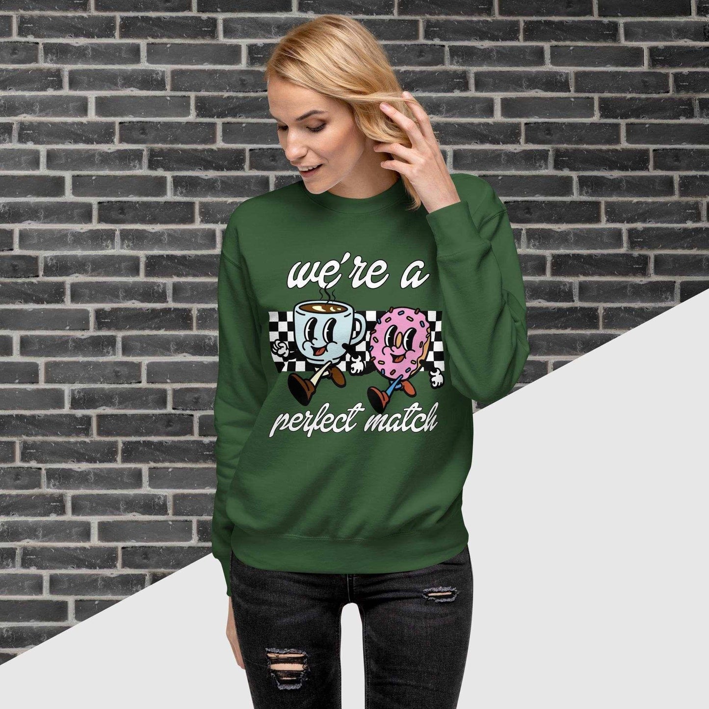 Perfect Match Sweatshirt Forest Green