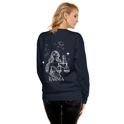 Karma is My Boyfriend Embroidered Sweatshirt