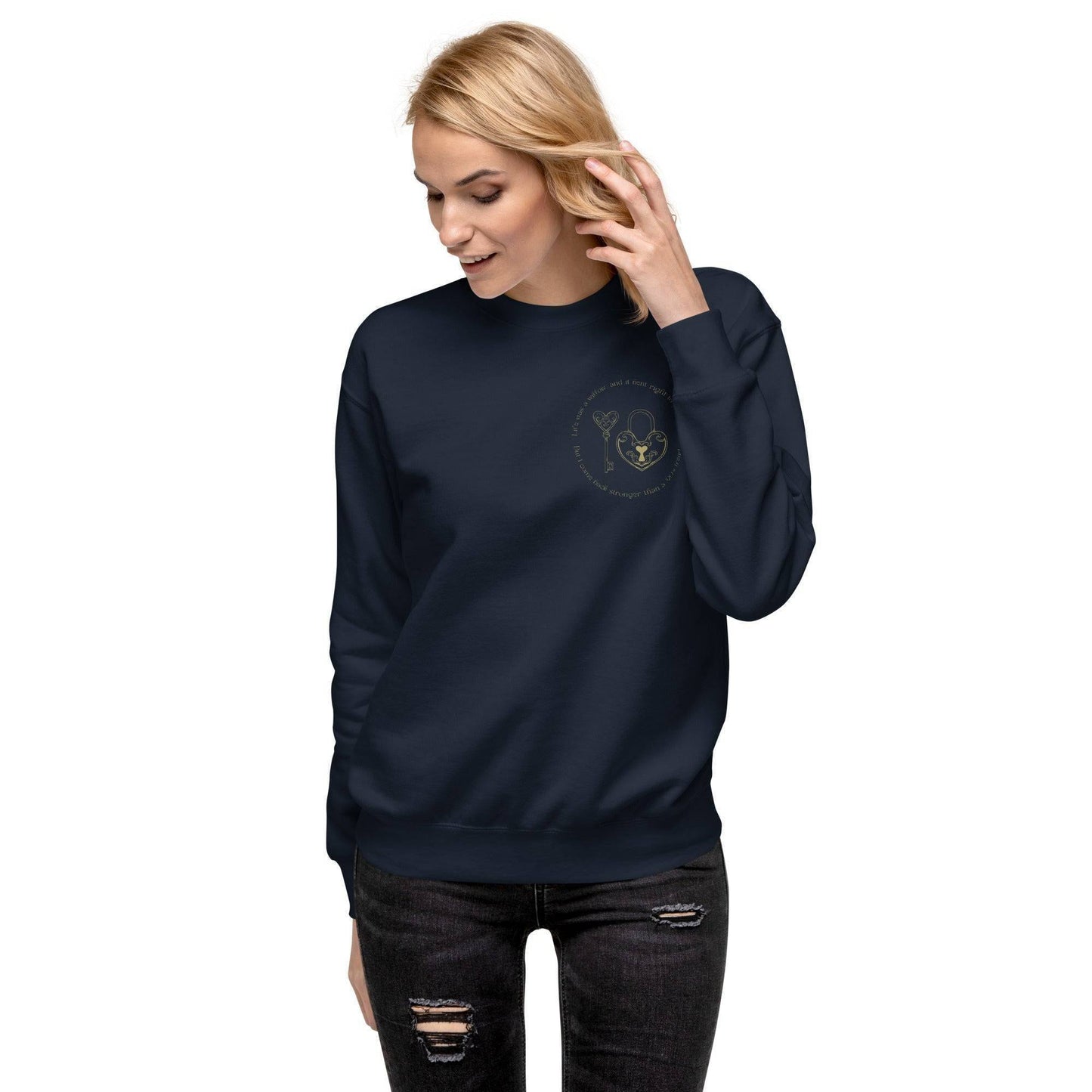 Taylor Swift Willow Embroidered Sweatshirt Navy Blazer
