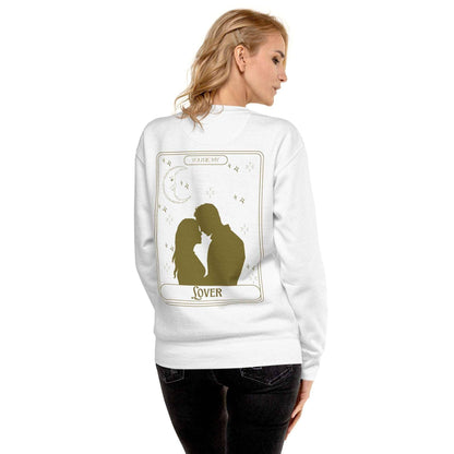 Taylor Swift Lover Embroidered Sweatshirt White