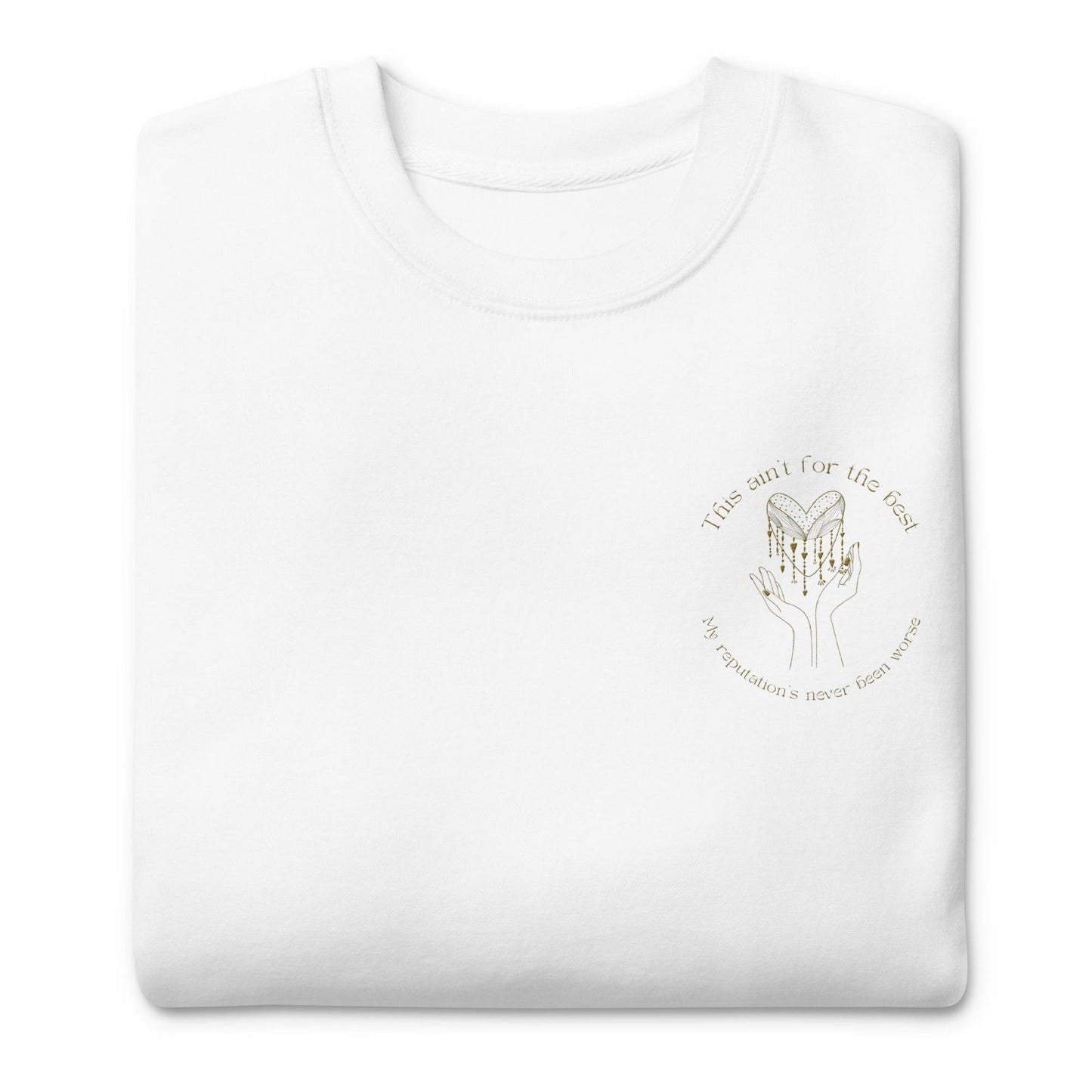 Taylor Swift Delicate Embroidered Sweatshirt White