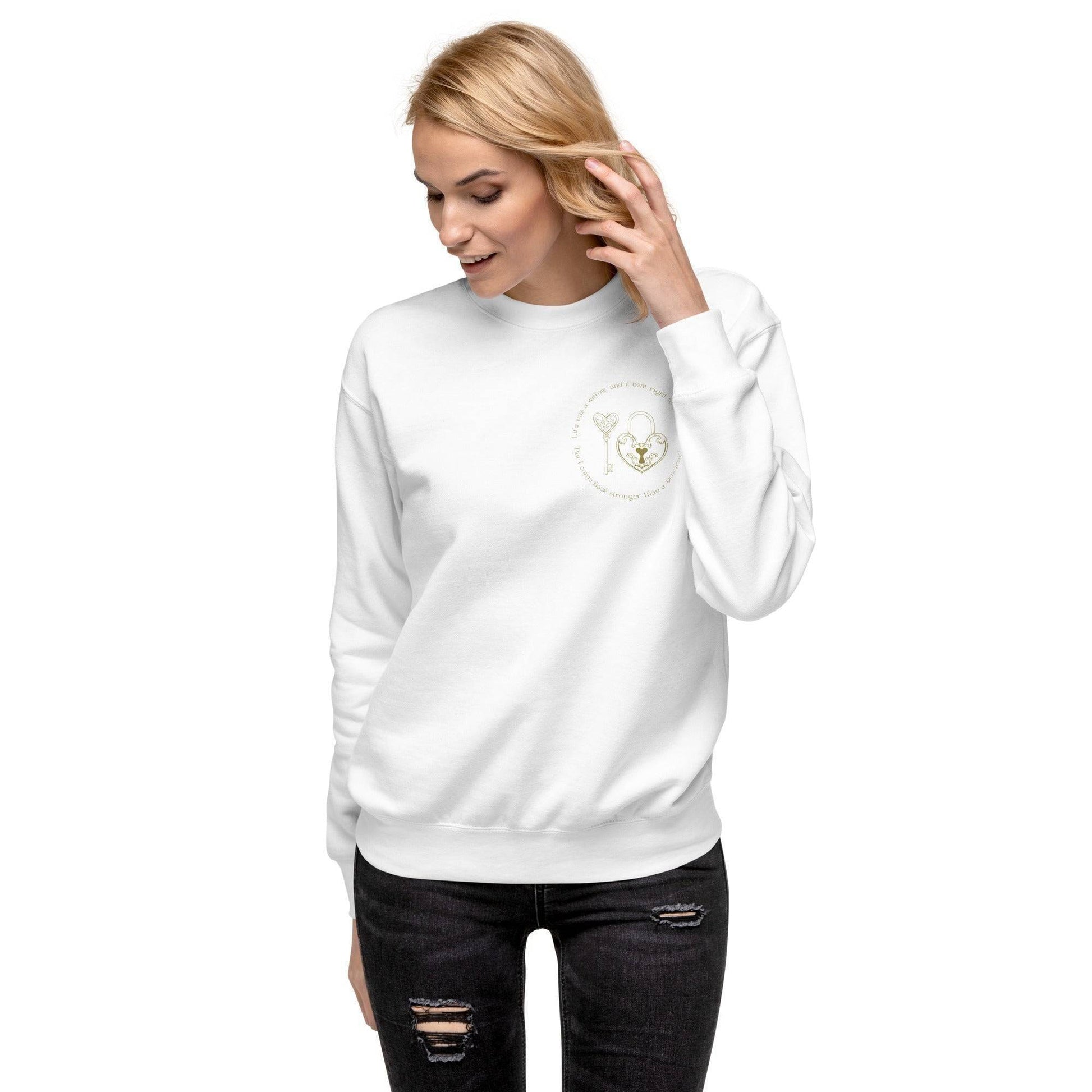 Taylor Swift Willow Embroidered Sweatshirt White