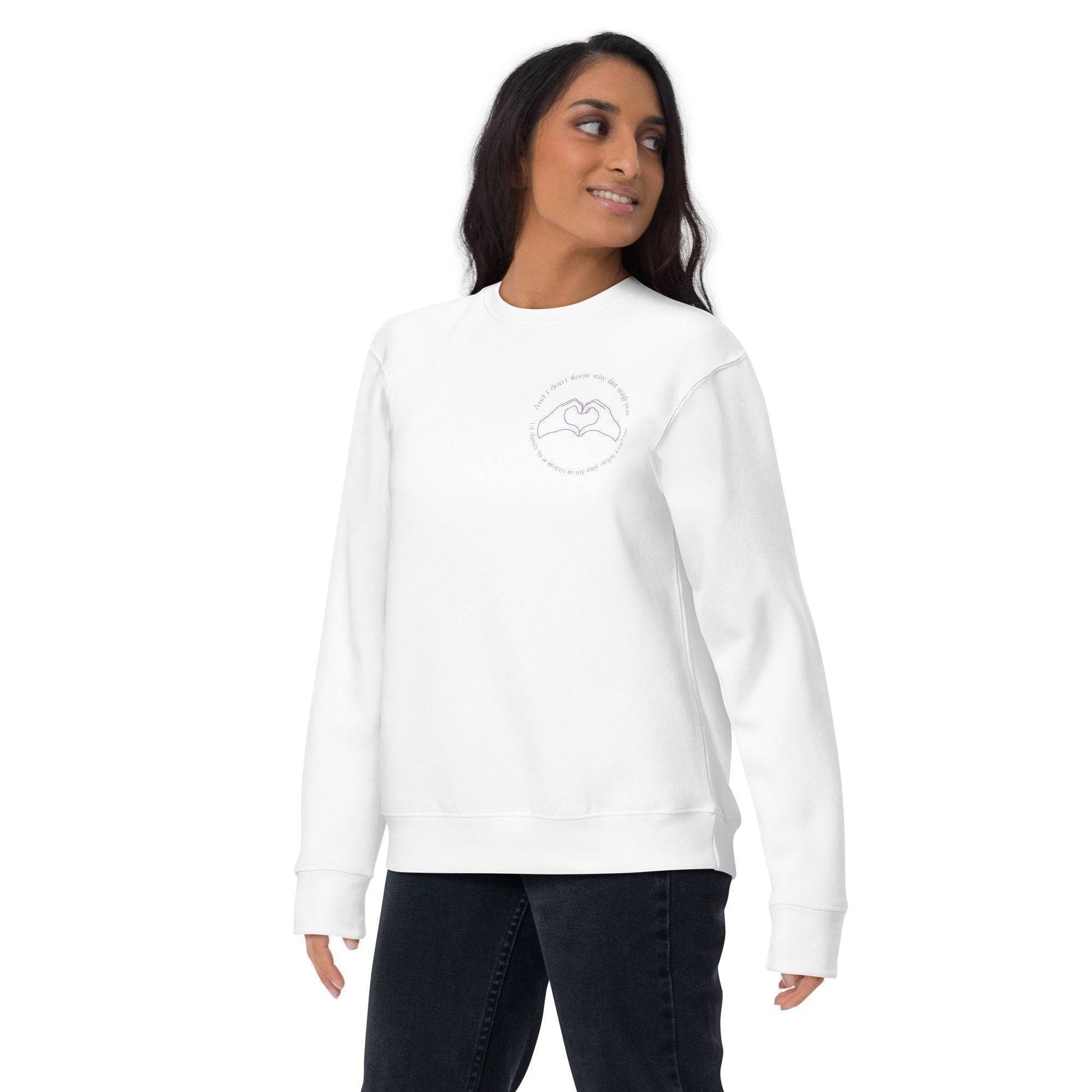 Taylor Swift Fearless Embroidered Sweatshirt White