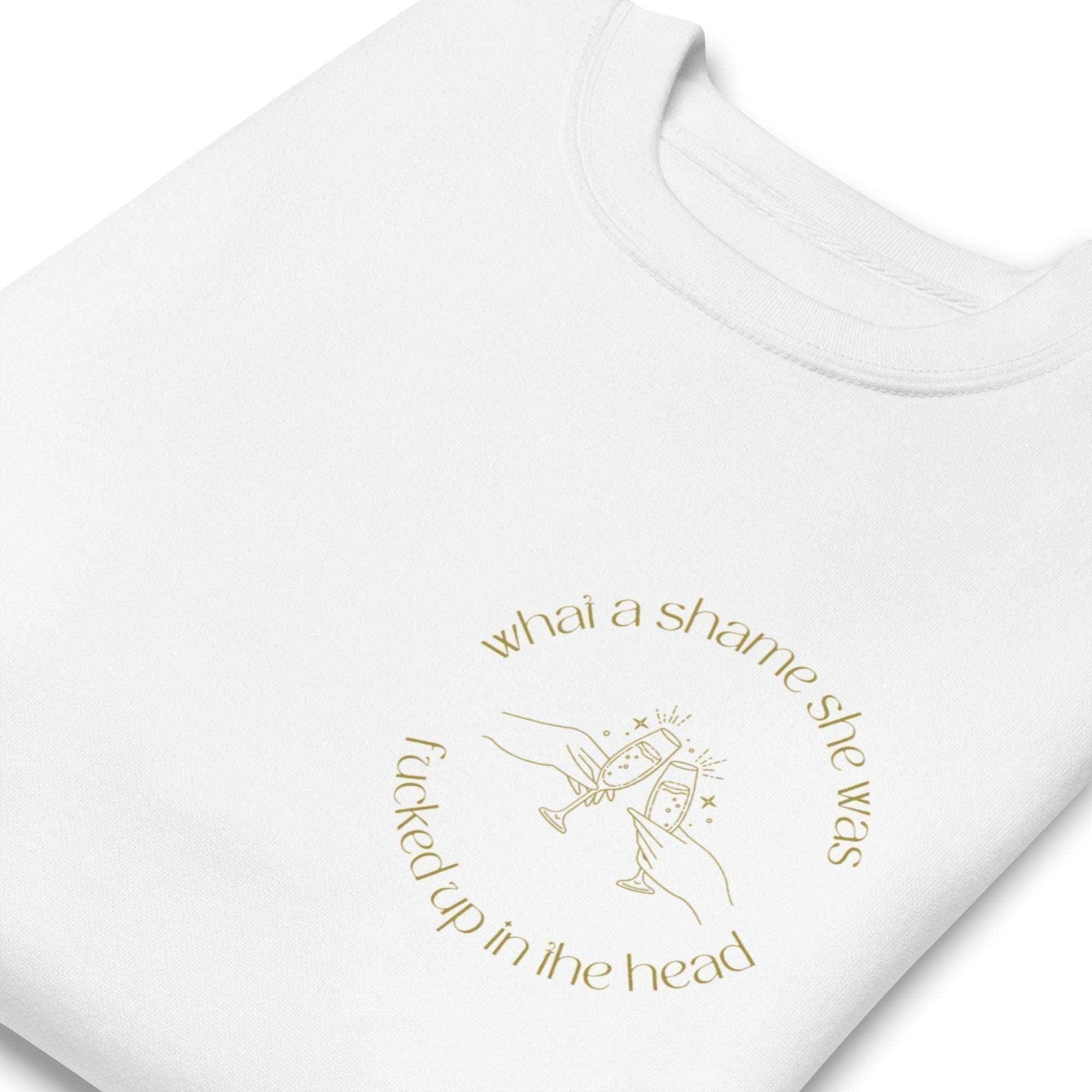 Taylor Swift Champagne Problems Embroidered Sweatshirt