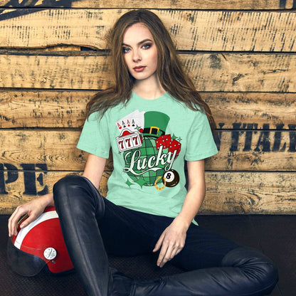 Lucky T-Shirt Heather Mint