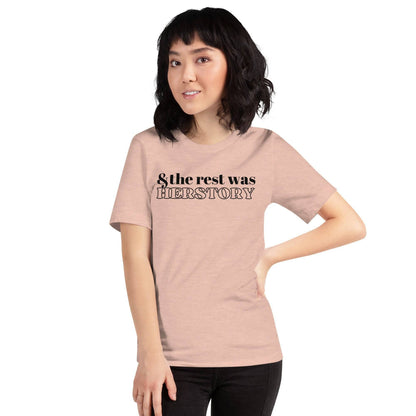 Herstory T-Shirt Heather Prism Peach