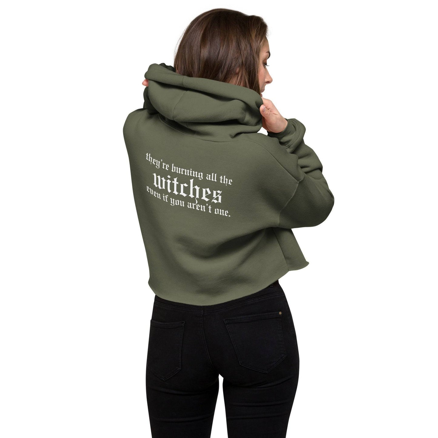 They're Burning all the Witches Swiftie Crop Hoodie