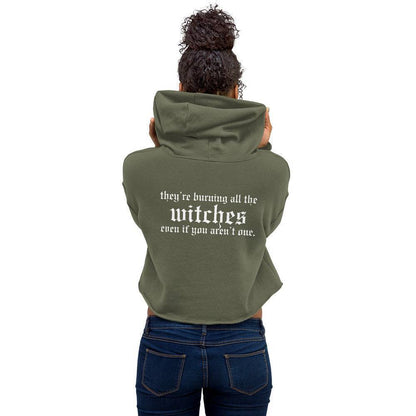 They're Burning all the Witches Swiftie Crop Hoodie