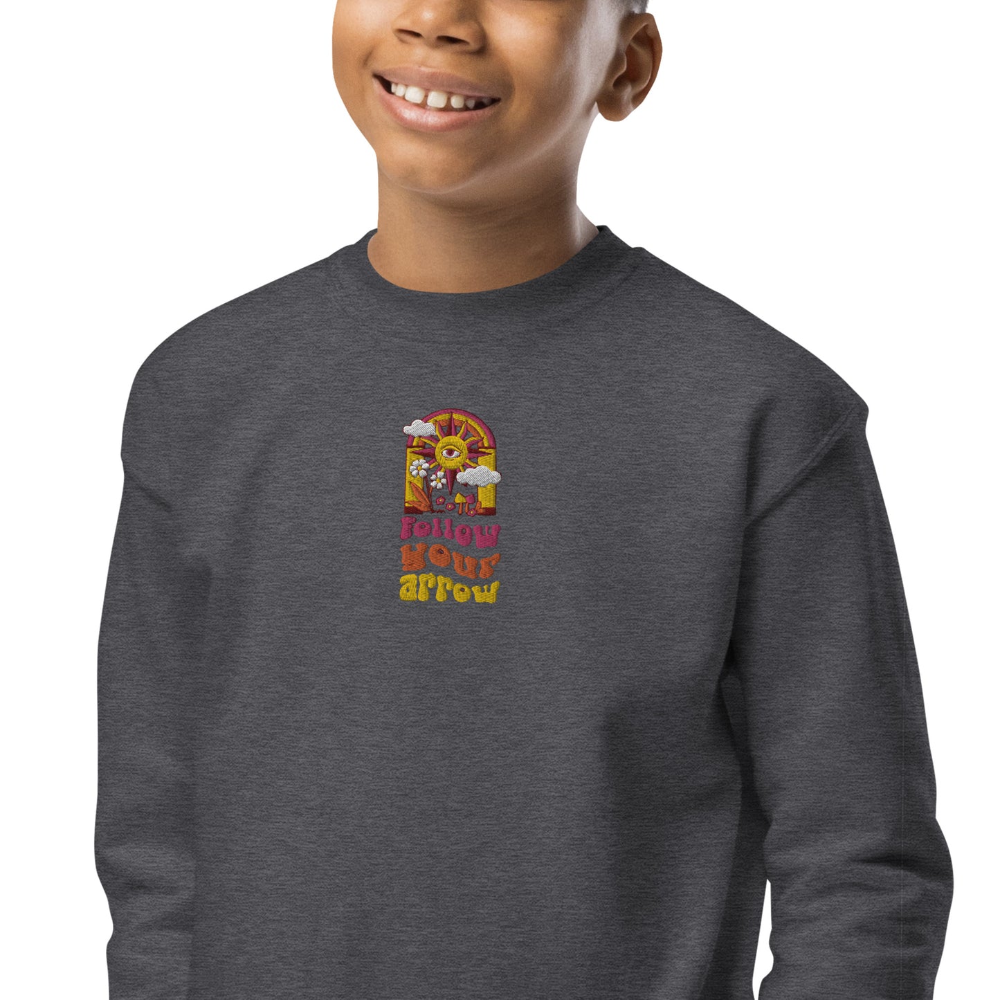 Follow Your Arrow Youth crewneck sweatshirt