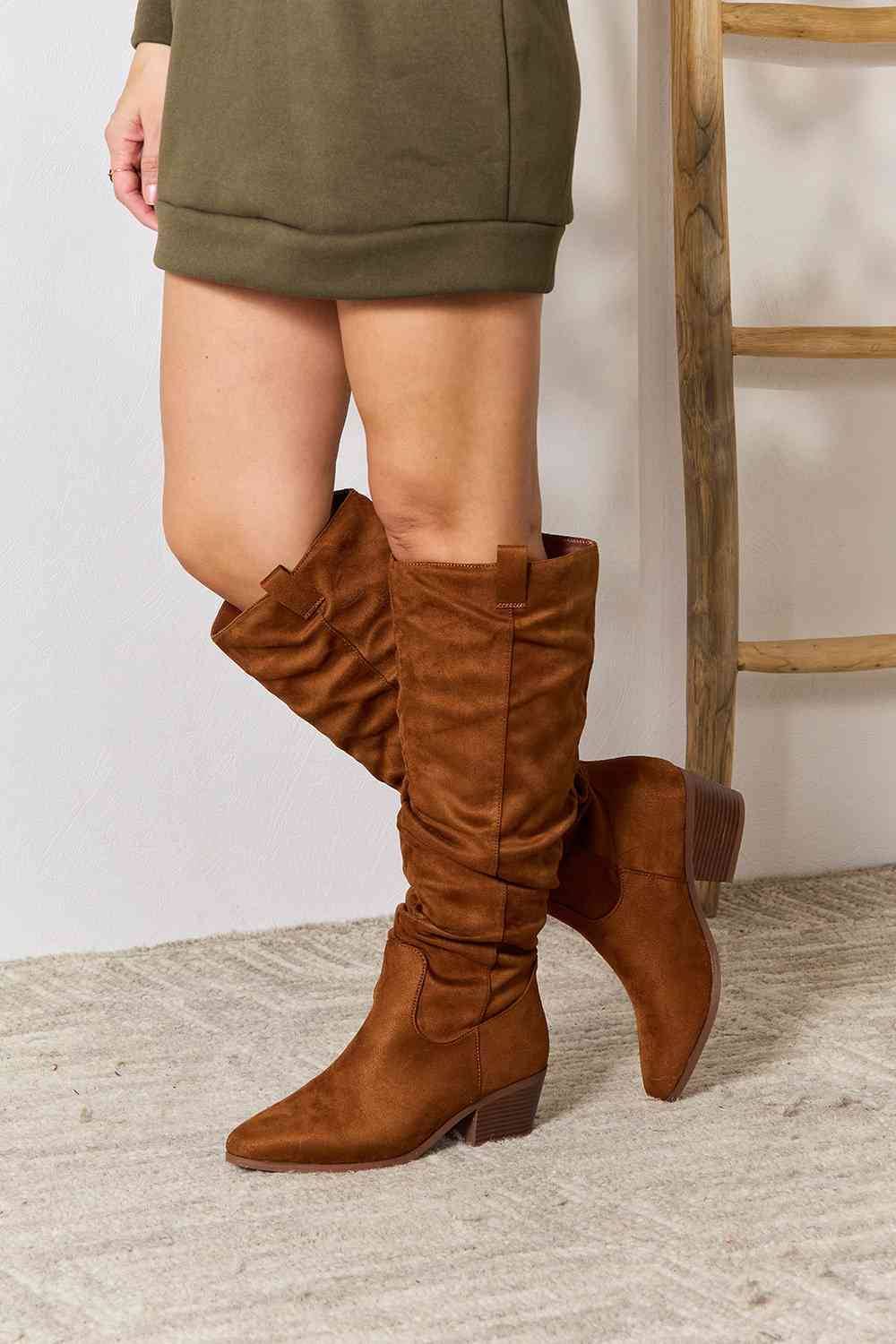 East Lion Corp Knee High Boots Chestnut