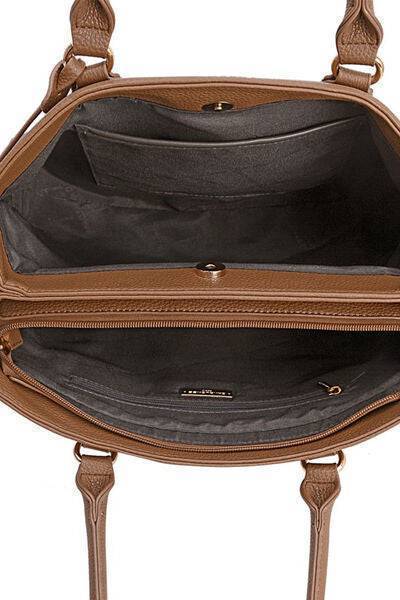David Jones Vegan Leather Structured Handbag