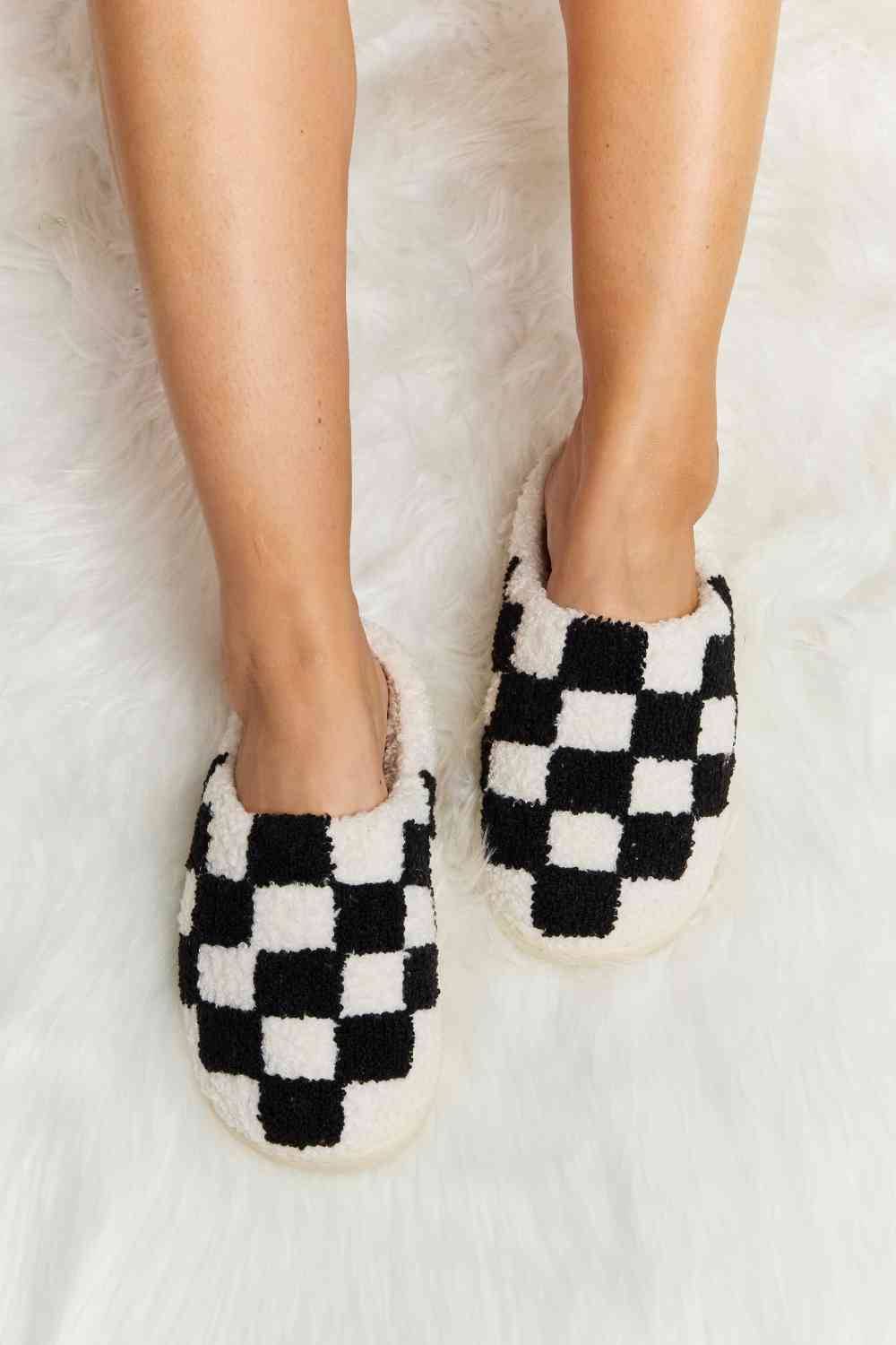 Checkered Slippers