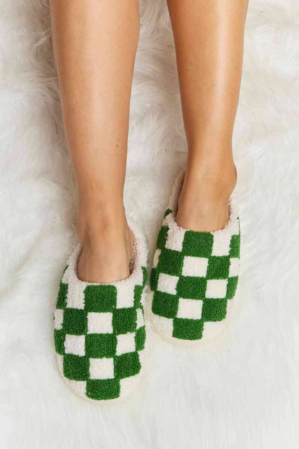 Checkered Slippers