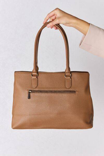 David Jones Vegan Leather Structured Handbag