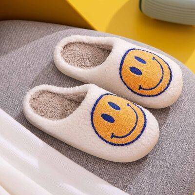 Mellow Yellow Smiley Slippers