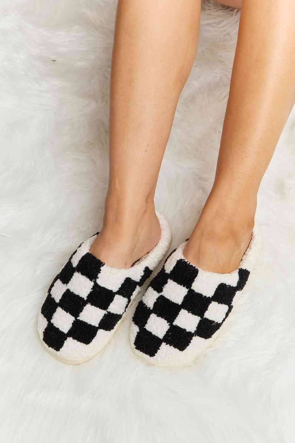 Checkered Slippers