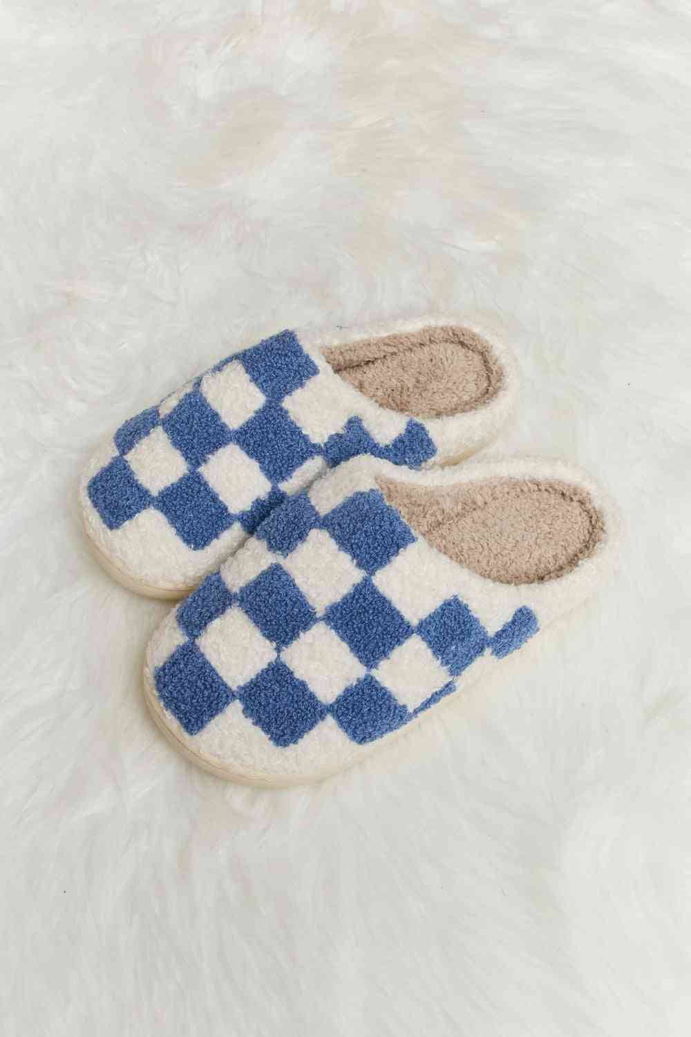 Checkered Slippers