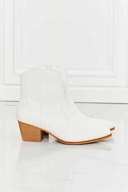 MMShoes Vegan Leather Watertower Town Western Ankle Boots