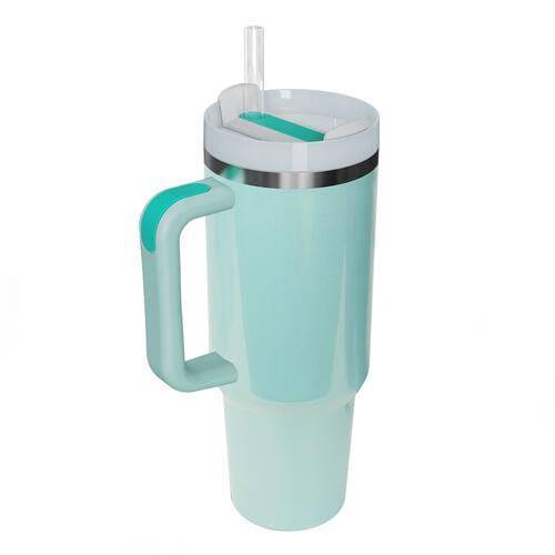 Iridescent 40 Oz Stainless Steel Tumbler Mint Blue One Size