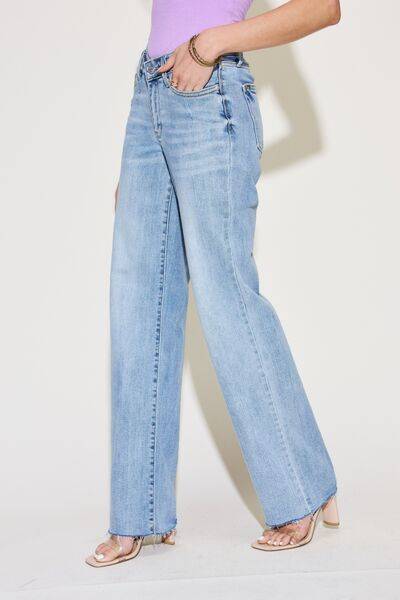 Judy Blue V Front Waistband Straight Leg Jeans