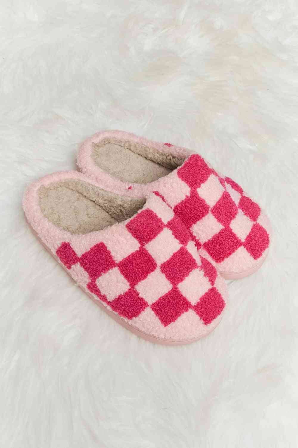 Checkered Slippers